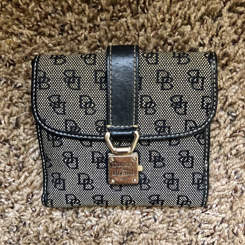 Dooney & Bourke Black Monogram Wallet